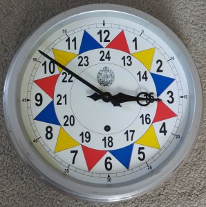 Type I sector clock face added to bent clock
