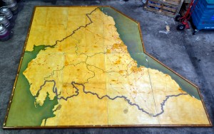 The plotting table - assembled 5.04m X 4.64Mm